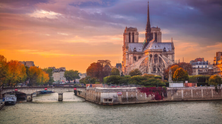 Paris. Cityscape image of Paris, France with the Notre Dame Cath